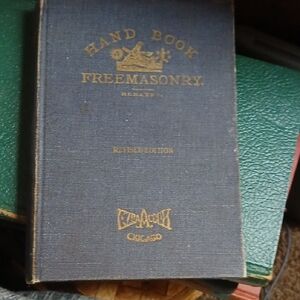 Antique Book,Handbook Freemasonry, Copyright 1943